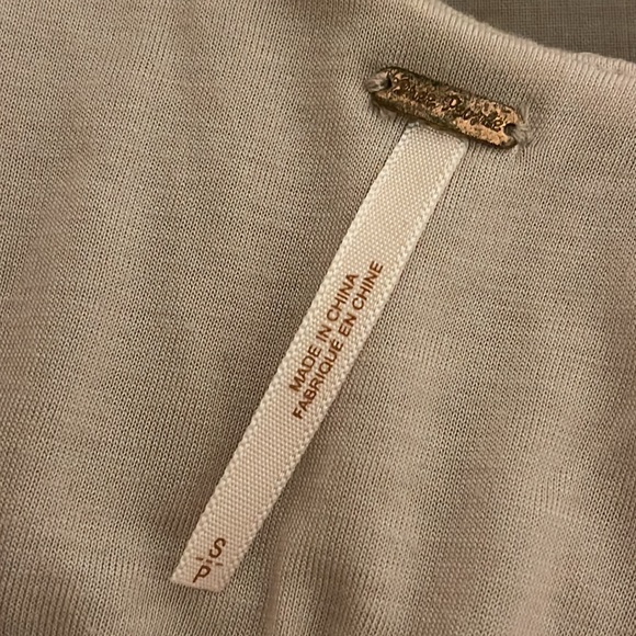 Free People Bringing Sexy Back Dress Low drop back Floral beaded size S Cream. - Picture 7 of 14